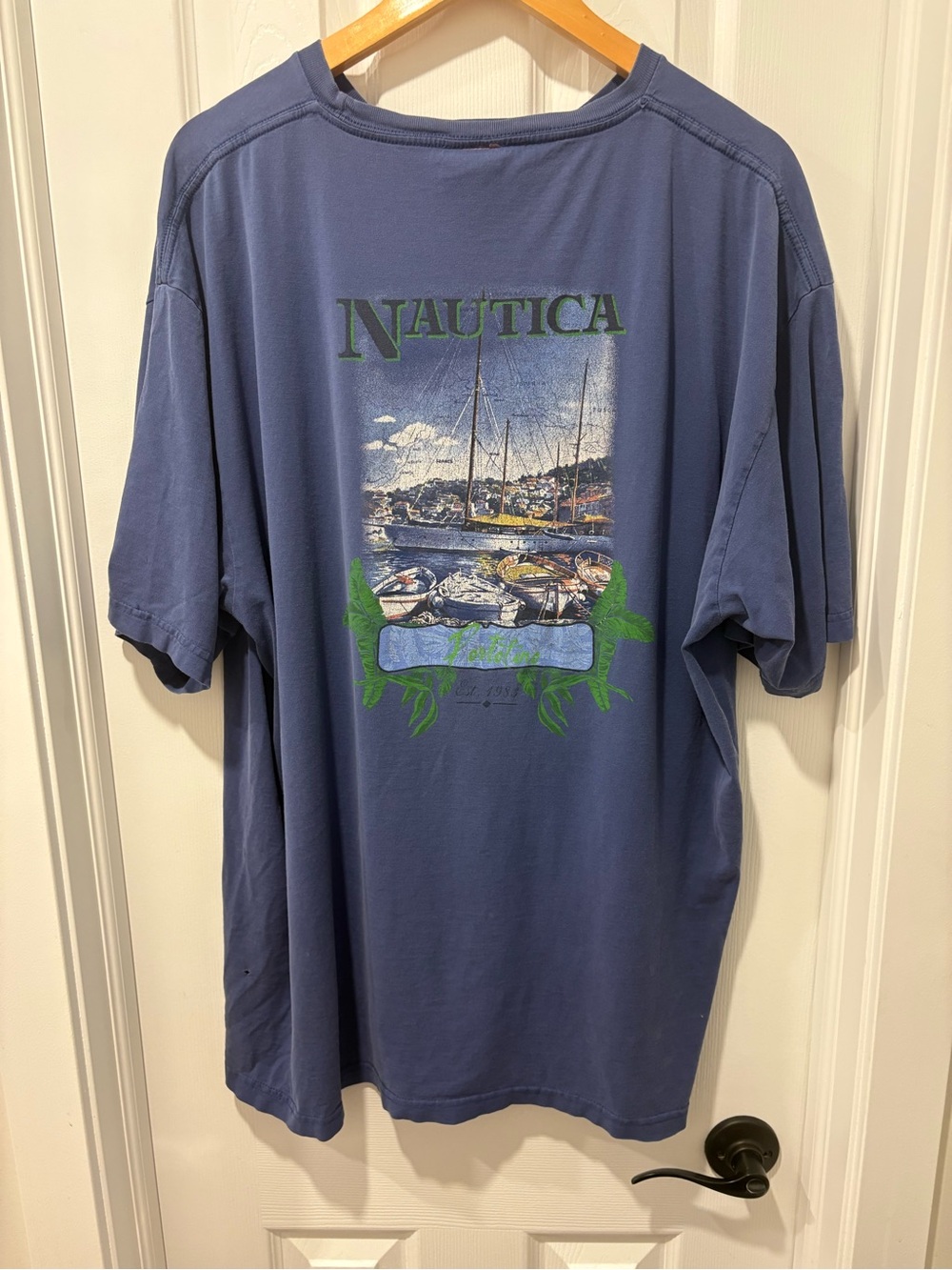 Vintage Nautica Portofino T-Shirt XXL distressed Double sided